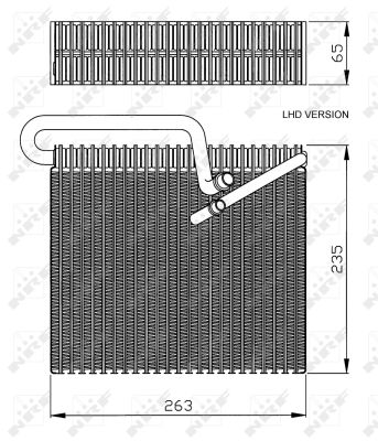 Parownik klimatyzacji NRF 36102