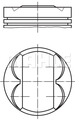 Tłok MAHLE 081 PI 00106 000