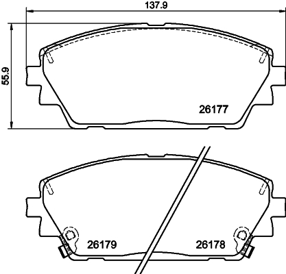 Klocki hamulcowe TEXTAR 2617701