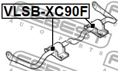 Guma stabilizatora FEBEST VLSB-XC90F