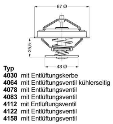 Termostat WAHLER 4158.80D