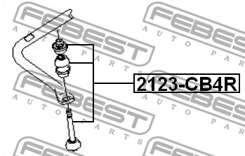 Łącznik stabilizatora FEBEST 2123-CB4R