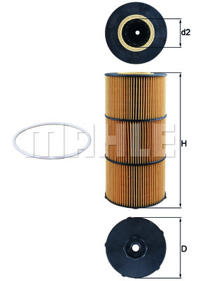 Filtr oleju MAHLE OX 832D