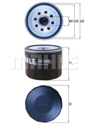 Filtr oleju MAHLE OC 1565