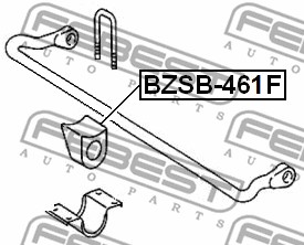 Guma stabilizatora FEBEST BZSB-461F