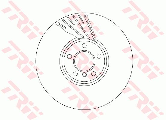 Tarcza hamulcowa TRW DF6623S
