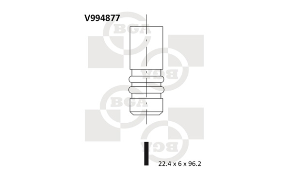 Zawór wydechowy BGA V994877