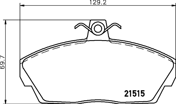 Klocki hamulcowe HELLA 8DB 355 018-431