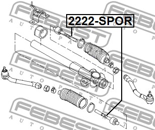 Drążek kierowniczy FEBEST 2222-SPOR