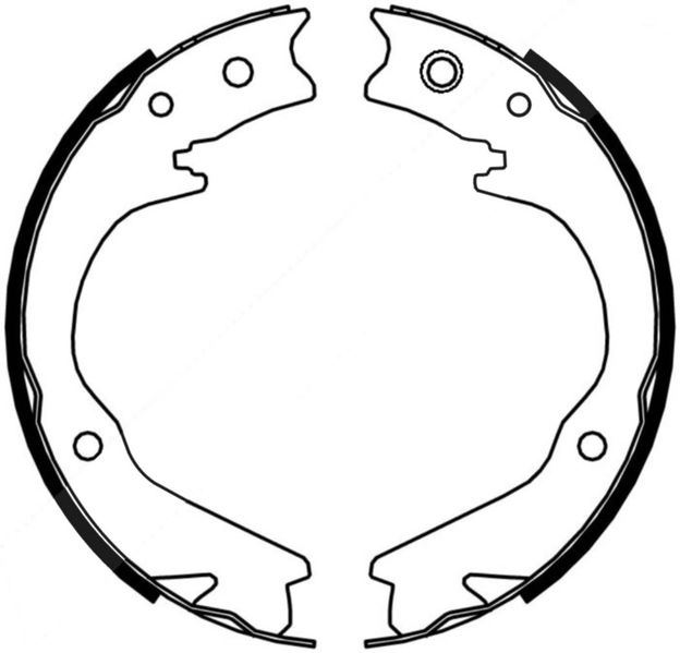 Zestaw szczęk hamulcowych ABE C07015ABE