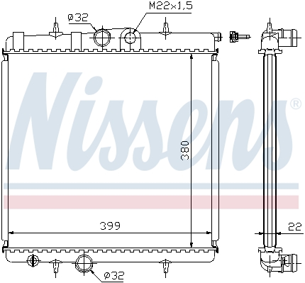 Chłodnica NISSENS 63708A