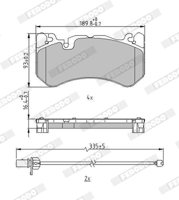 Klocki hamulcowe FERODO FDB5233