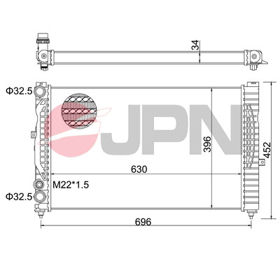 Chłodnica JPN 60C9001-JPN
