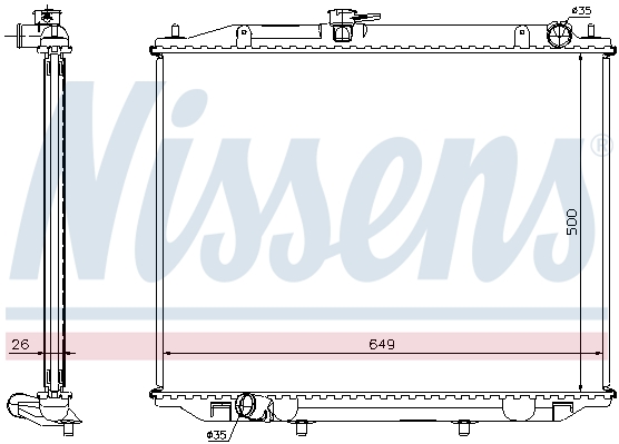 Chłodnica NISSENS 68706A