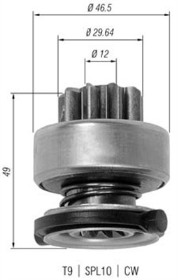 Bendiks rozrusznika MAGNETI MARELLI 940113020334