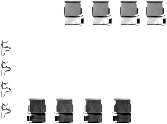 Zestaw akcesoriów montażowych  klocków hamulcowych TEXTAR 82050200