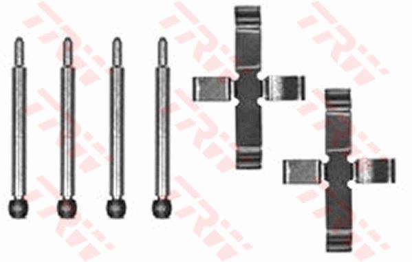 Zestaw akcesoriów montażowych  klocków hamulcowych TRW PFK152