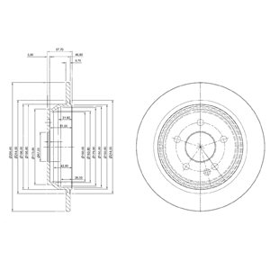 Tarcza hamulcowa DELPHI BG3969