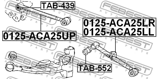 Tuleja wahacza FEBEST TAB-552