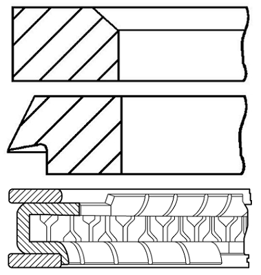 Pierścienie tłokowe GOETZE ENGINE 08-307107-00