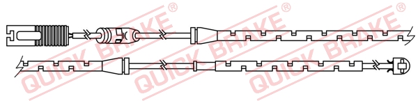 Czujnik zużycia klocków QUICK BRAKE WS 0200 A