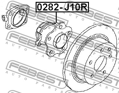Piasta koła FEBEST 0282-J10R