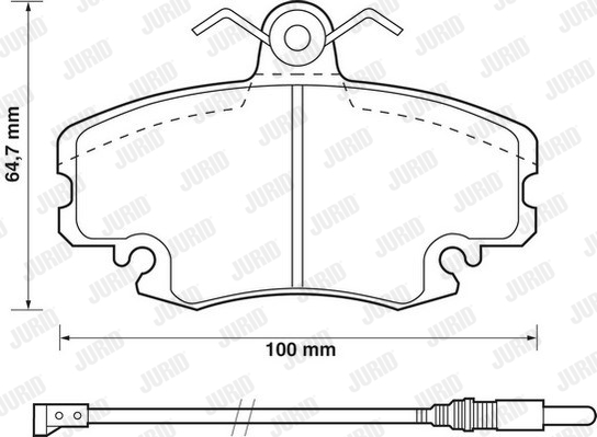 Klocki hamulcowe JURID 571526D