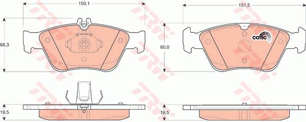 Klocki hamulcowe TRW GDB1205