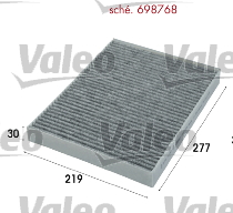 Filtr kabinowy VALEO 698768