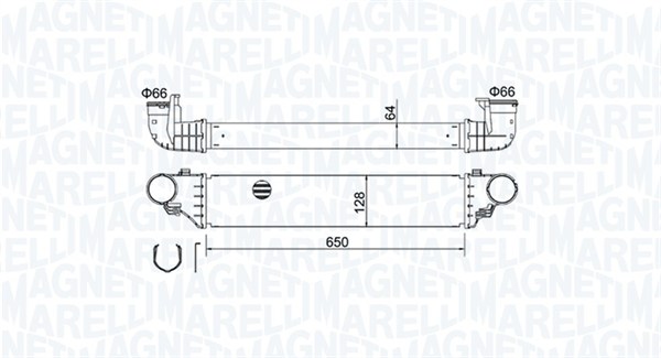 Chłodnica powietrza intercooler MAGNETI MARELLI 351319204640