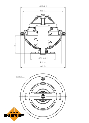 Termostat NRF 725105