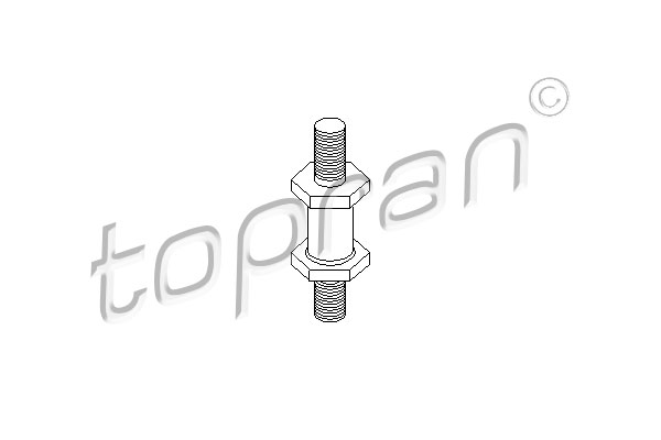 Mocowanie, pompa paliwowa TOPRAN 201 619