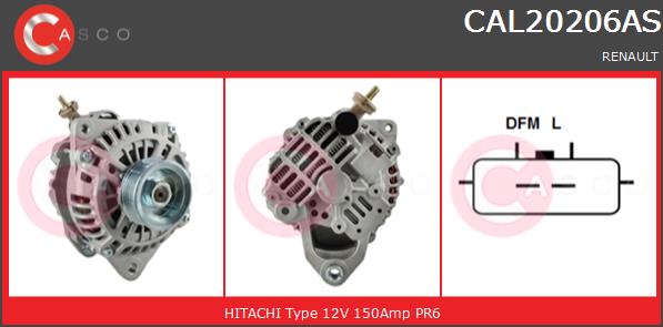 Alternator CASCO CAL20206AS