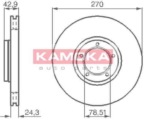 Tarcza hamulcowa KAMOKA 1031698