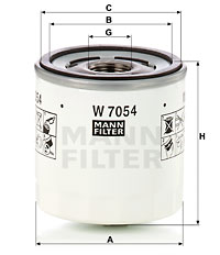 Filtr oleju MANN-FILTER W 7054