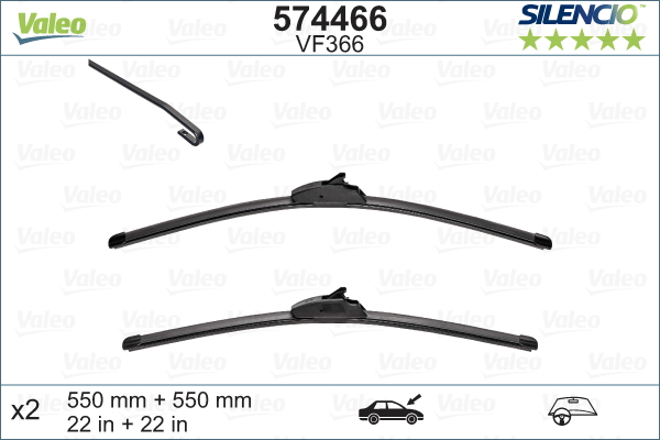 Pióro wycieraczki VALEO 574466