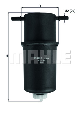 Filtr paliwa KNECHT KL 873