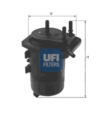 Filtr paliwa UFI 24.014.00