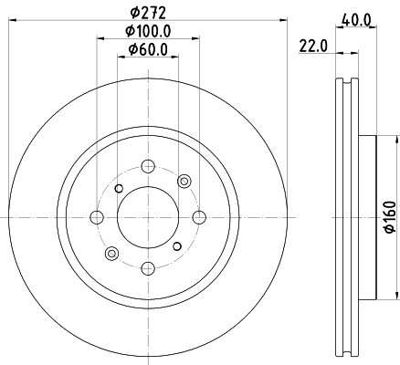Tarcza hamulcowa HELLA 8DD 355 123-071