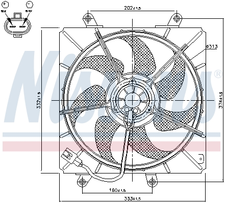 Wentylator NISSENS 85014