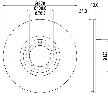 Tarcza hamulcowa HELLA PAGID 8DD 355 105-641