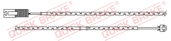 Czujnik zużycia klocków QUICK BRAKE WS 0197 A