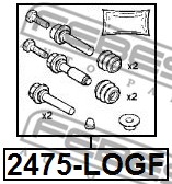 Zestaw naprawczy zacisku FEBEST 2475-LOGF