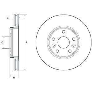Tarcza hamulcowa DELPHI BG4667C