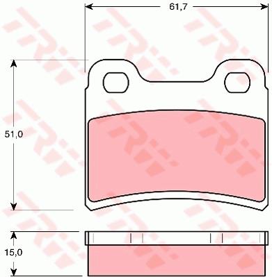 Klocki hamulcowe TRW GDB1124