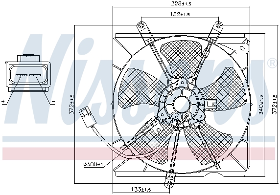 Wentylator NISSENS 85012