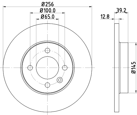 Tarcza hamulcowa HELLA 8DD 355 101-641