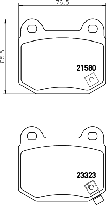Klocki hamulcowe HELLA 8DB 355 010-691