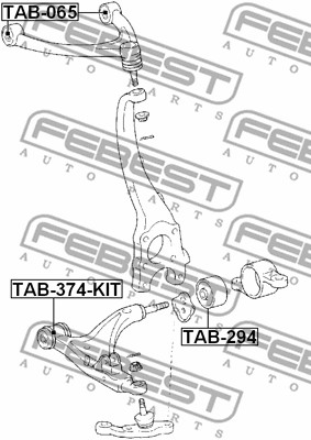 Tuleja wahacza FEBEST TAB-294