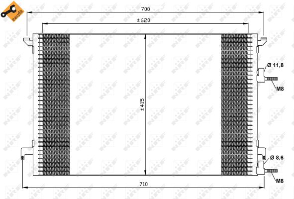 Skraplacz klimatyzacji NRF 35516